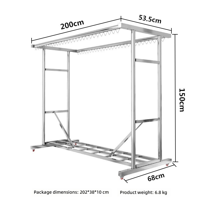 2m clothes drying rack