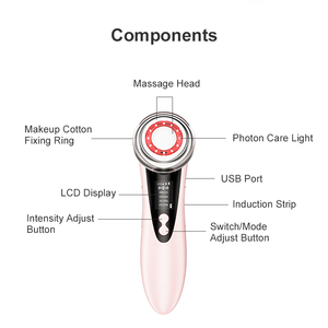 5 in 1 Anti-Aging yüz kaldırma cihazı UV baskılı kırmızı ışık cilt sıkılaştırma ve anti-kırışıklık masaj - Product Image 2
