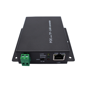 Convertidor de medios de fibra óptica de 1 puerto 10/100Base-TX, 1 puerto, 2 cables PoE sobre extensor de par trenzado para cámara IP - Product Image 2