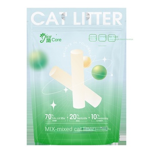 Klasik Tofu kedi çöp tozsuz bentonit kum Deodorant ücretsiz kargo kedi malzemeleri ile karışık