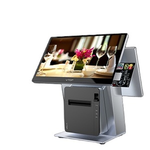 15 Inch All in One Android/windows/<strong>linux</strong> Pos <strong>System</strong> <strong>With</strong> Printer - Product Image 1