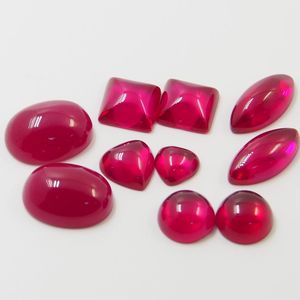 ラボで作成されたカボションコランダムマーキスブルマルビー - Product Image 2
