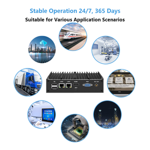 YUHUA Industrial PC J4125 2 lan 2 com controllo industriale Fanless Computer con Linux OS piccole dimensioni Embededd Mini pz