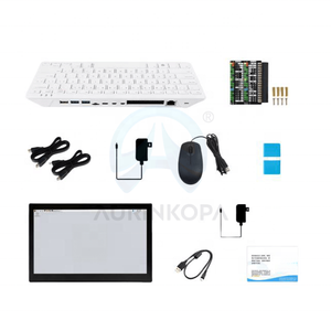 Raspberry Pi 500 Ordenador Paquete de pantalla táctil de 13,3 pulgadas Construido en teclado de alta calidad (EE. UU.) Procesador de brazo de cuatro núcleos WIFI/BLE