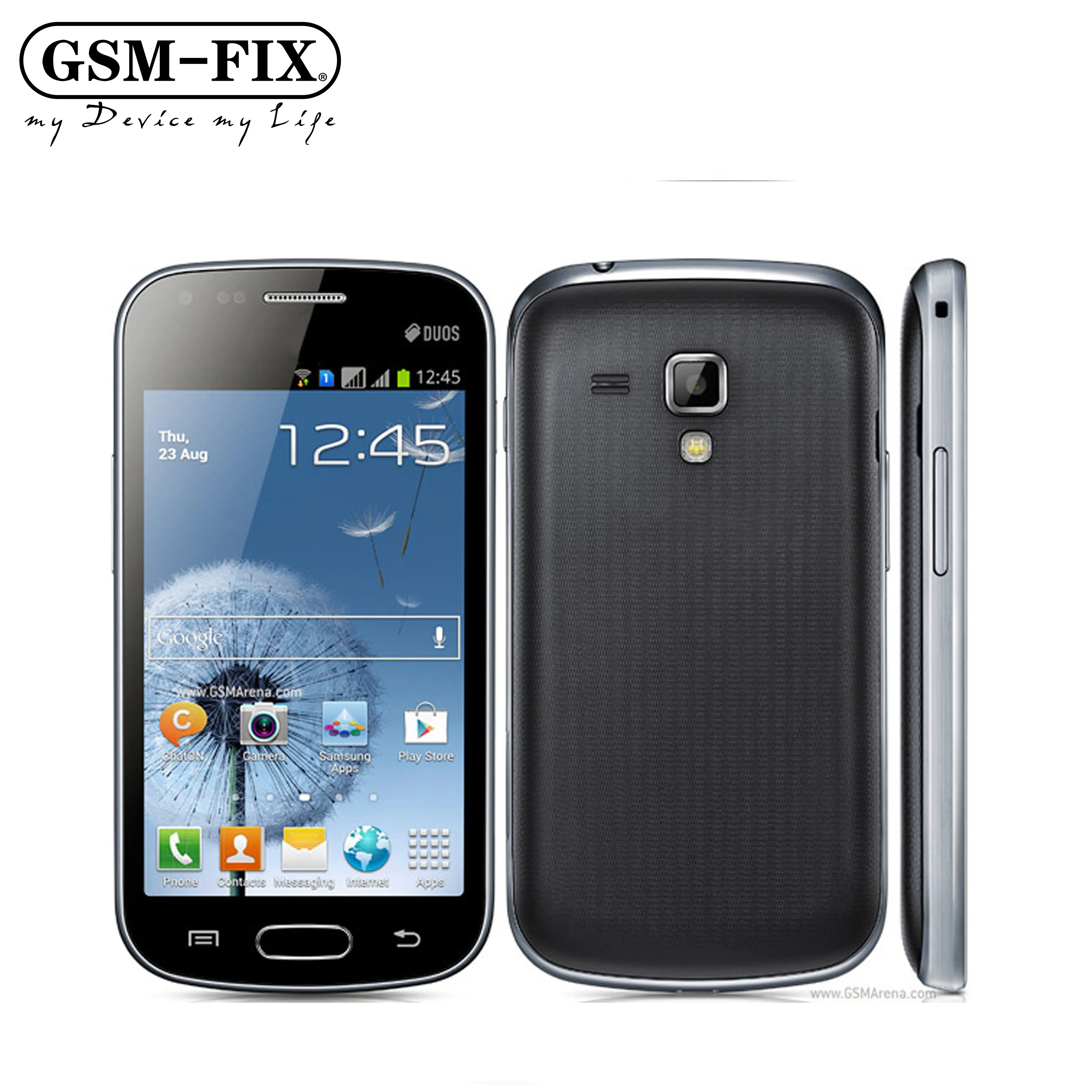 GSM-FIX For Samsung Galaxy S Duos S7562 3G Mobile Phone Dual SIM 4.0" 5MP+VGA CellPhone WiFi Single Core Android Smartphone