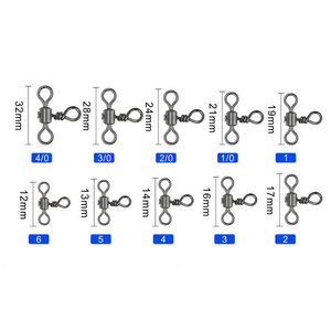 LETOYO High Quality <strong>Swivel</strong> 3 Way Cross-Line Rolling <strong>Swivel</strong> for Fishing Longline T <strong>Swivel</strong> Stainless - Product Image 5
