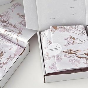 ペイズリーティッシュペーパーカスタムロゴ付きエキゾチックアパレルプレゼンテーション環境にやさしい芸術