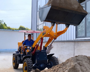 Nhỏ gọn phía trước kết thúc loader backhoe 4x4 ổ đĩa 1-4 tấn đánh giá tải XÔ TẬP tin đính kèm mới cho nhà Sử dụng bán lẻ nhà hàng - Product Image 2