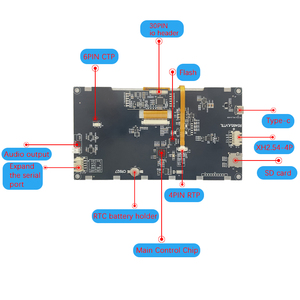شاشة لمس SANYI مقاس 7 بوصات بدقة 800*480، وحدة <span class=keywords><strong>LCD</strong></span> ذكية بـ16.7 مليون لون مع عرض UART - Product Image 6