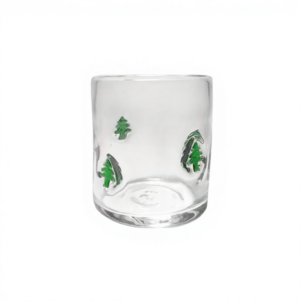 Coppa patch tridimensionale - Albero di Natale trasparente