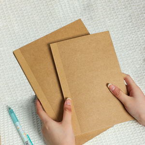 A5 B5 Thickened Enlarged Kraft Paper Cover 100 Sheets Blank/Horizontal Inner Pages <strong>Writing</strong> Paper Student <strong>Exercise</strong> <strong>Notebook</strong> - Product Image 4