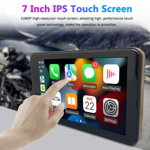 7 inç motosiklet GPS Navigator kablosuz CarPlay Android oto ön ve arka kaydedici kamera GPS ekran Carplay ile Motor - Product Image 2
