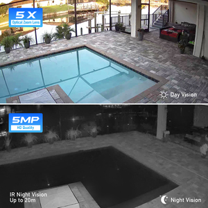JideTech 1080P Wifi 2,5 pulgadas Wifi Cámara Ip 25fps IP 5X Zoom óptico Cámara Domo Seguridad al aire libre - Product Image 4