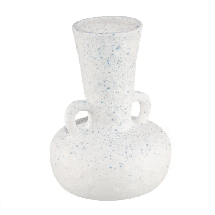 Jarrones de cerámica y porcelana de alta calidad, jarrón blanco moderno de estilo simple, 2023 H