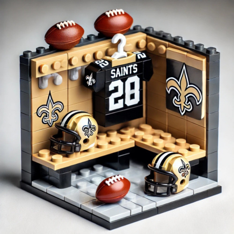 Bloques de construcción para vestidor - 26 New Orleans Saints