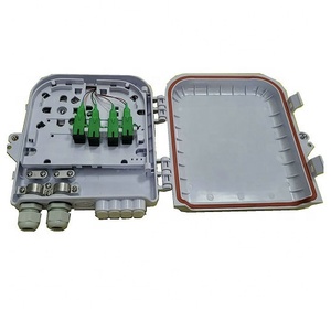 Outdoor IP65 Wall/Pole Mounted 8 SC Ports OTB FTB 8 Cores Fiber Nap Box 1X8 PLC Splitter Access Terminal Box - Product Image 1