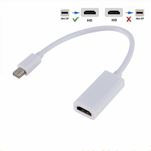 OEM Compatible Mini Displayport Mini DP Thunderbolt macho a HD hembra Cable adaptador 1080P para proyector de TV - Product Image 2