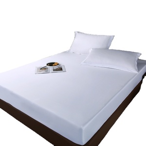 Yatak çarşafı üreticileri toptancılar yumuşak Premium T200 <span class=keywords><strong>CVC</strong></span> polycotton kral otel yatak monte çarşaf