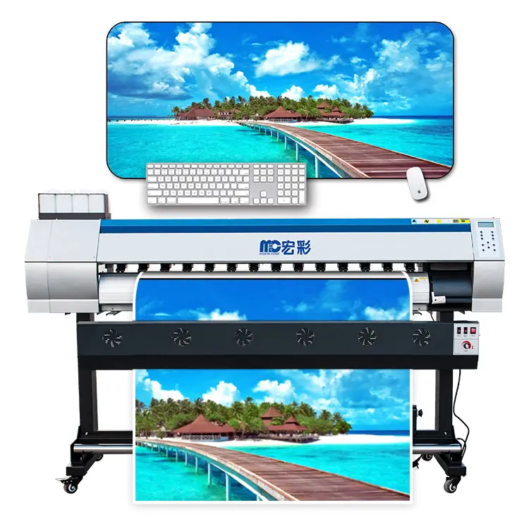 China Leveren 1.8M Rol Om Groot Formaat Sublimatie Banner Printer Te Rollen Voor Vlag Stof Textiel Eco Solvent Printer