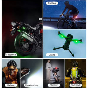 Car Motorcycle RC Drone Aircraft Flash Tail Indicator RGB Warning <strong>Lights</strong> LED Warning <strong>Light</strong> <strong>7</strong> Colors Anti Collision <strong>Light</strong> - Product Image 4