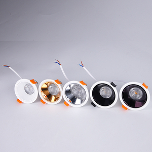 <span class=keywords><strong>7W</strong></span> 12W 20w铝制外壳嵌入式发光二极管筒灯深防眩光商用发光二极管cob聚光灯