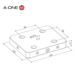 Lang Self <strong>Centering</strong> Vise X52 zero point 5 axis vise pallet zero point 96 mm for CNC Machining 3A-110221 - Product Image 5