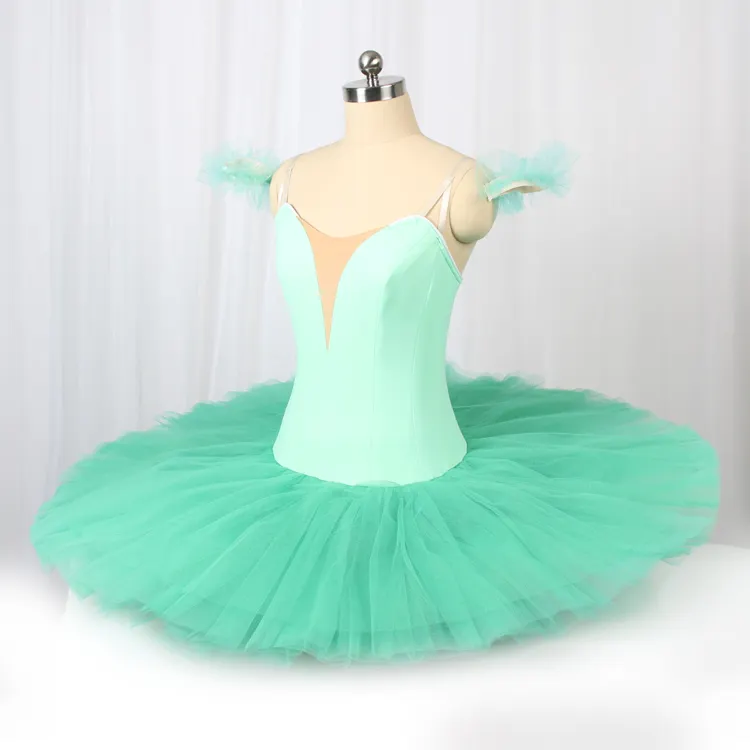 HC00025 Girl's Cheap Practice wear Classical Women ballet tutu Green