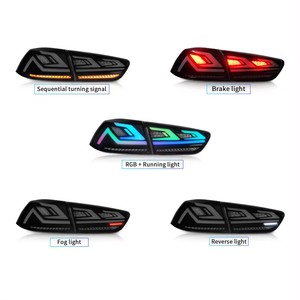 Mitsubishi kanat tanrı LED kuyruk lambası-2008 için DK hareket 2018 arka lambası grubu modifiye LED arka lambası RGB modifiye montaj - Product Image 5