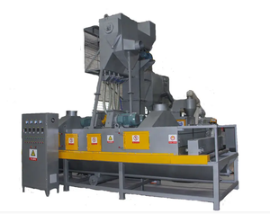 4*7.5kw makaralı konveyör ile düşük gürültü kumlama makinesi tipi taş bilyeli temizleyici - Product Image 1