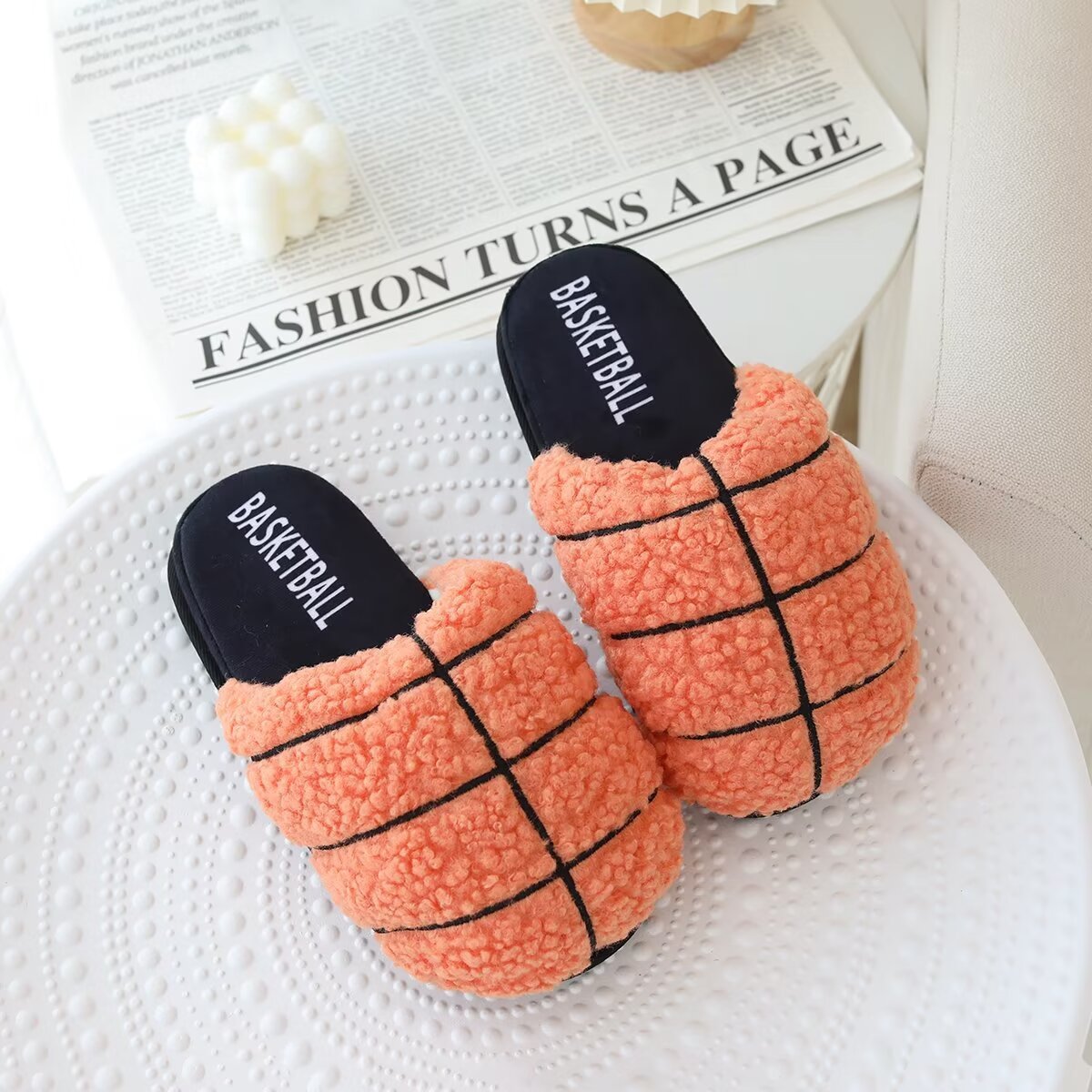 Pantoufles de basketball en coton