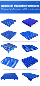 Endüstriyel özelleştirme ve sipariş için tasarlanmış çözümler istiflenebilir Anti-pas galvanizli Forklift Metal çelik paletler - Product Image 3