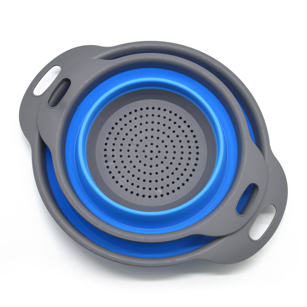 2pcs Rond bleu