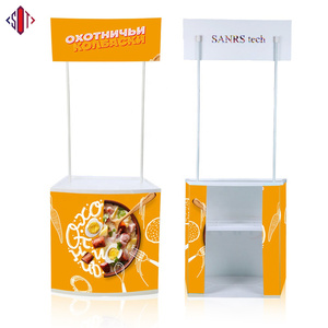 定制ABS PVC促销柜台表，用于销售展位营销工作，用于贸易展览和展览的高级柜台表 - Product Image 4