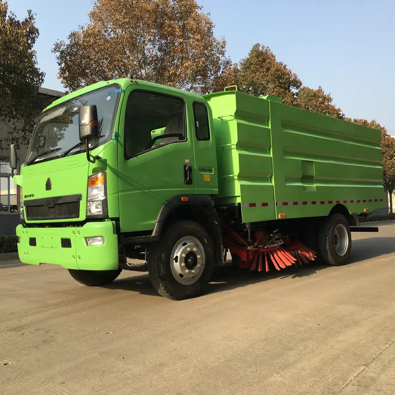 Camion balayeuse, balayeuse, 5 m3, 8 m3, rue, béton, route, Machine de nettoyage, balayeuse de sol