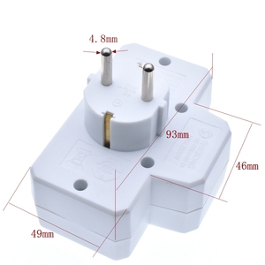 Convertidor de enchufe un turno múltiples dos o tres agujero adaptador expansión Multi-función de conversión de energía macho - Product Image 5