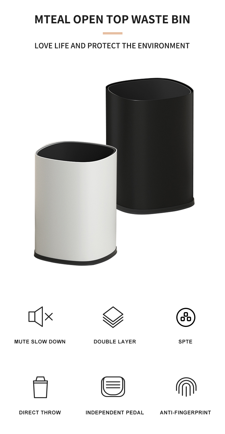 China Supplier Wholesale Bin Supplies Can Trash Bins hotel standing trash can