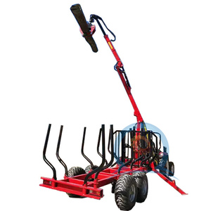 <strong>Timber</strong> Crane with Trailer Forestry <strong>Machine</strong> Log Loader Logging Equipment Grapple Truck Wood Crawl Gripper Log Grappler - Product Image 2