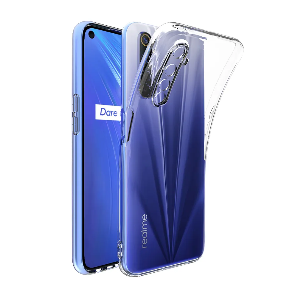 Casing Ponsel Bening Transparan Realme C21, Cover Telepon Genggam Gel Lembut Tahan Guncangan TPU Halus untuk Realme C20