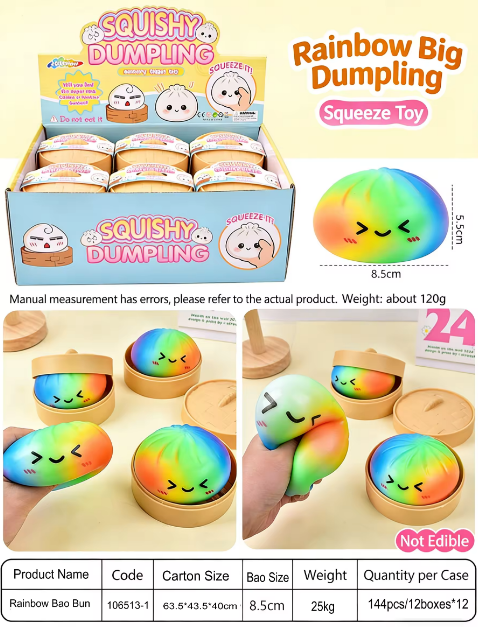 Bao arcoiris 8,5cm