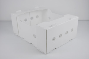 Caja resistente de plástico reciclable plegable anidable Caja de rotación sólida para almacenamiento logístico