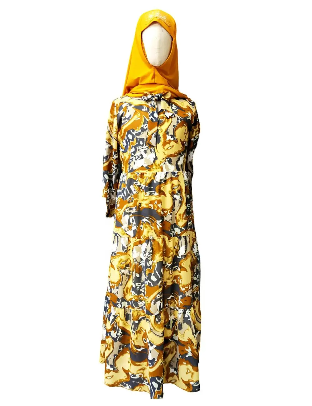 Robe musulmane pour enfants, vêtements d'été en mousseline de soie, nouvelle collection Offre Spéciale, 2023