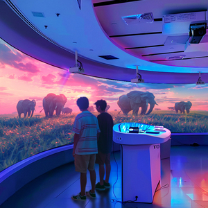 Proyección de sala inmersiva de imágenes de alta definición Experiencia visual de 360 grados, sala de exposiciones avanzada con sensor de radar. - Product Image 4