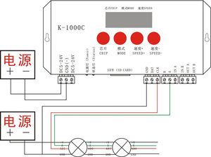 Программируемый контроллер K-1000C с контроллером пикселей SD-карты Spi Dmx Rgb полноцветный контроллер для адресуемого светодиод пиксель света - Product Image 6