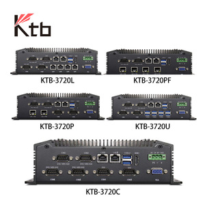KTBファンレスインダストリアル組み込みPc Rs485 I3/I5サポートWindows OS 4 * POE LAN 6 * USB 16 * GPIOインダストリアルコンピュータPCカスタマイズ - Product Image 2