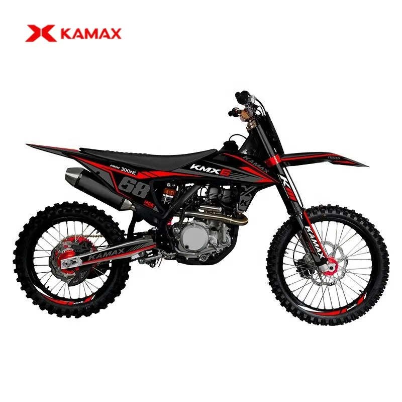 KAMAX รุ่น KMX6 จักรยานสกปรกขนาดเต็มมืออาชีพ 300cc ระบายความร้อนด้วยน้ํารถจักรยานยนต์ออฟโรดรถมอเตอร์ไซด์แข่งภูเขา