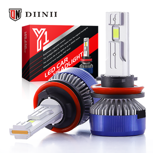 New Auto Car phụ kiện Y1 LED công suất cao đèn <span class=keywords><strong>l</strong></span>ái xe H1 H4 H7 H11 9005 9012 H13 bóng đèn CANBUS đèn pha cho X5 A4 Xe mô hình - Product Image 1