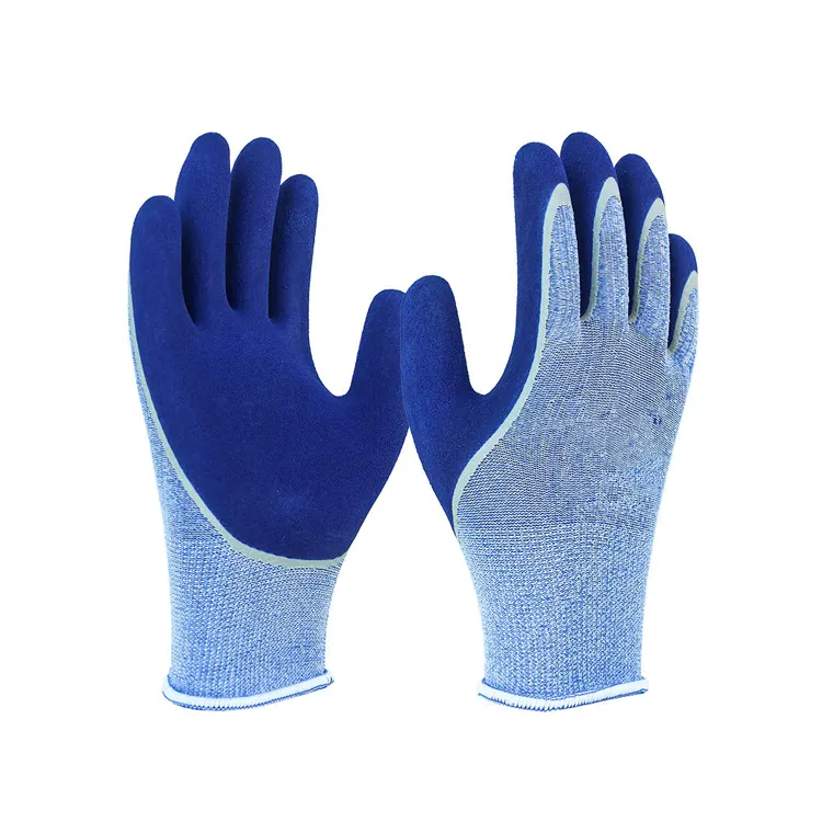 SunnyHope individualisierte sandartige latexbeschichtete Handschuhe gestrickte Handgelenk-Finger verstärkte industrielle Bausicherheit Gartenhandschuhe