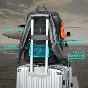 BOPAI заказ высокого качества дорожные теплые рабочие usb зарядный Рюкзак 15,6 дюймов отделение для ноутбука из натуральной кожи мужчины рюкзак - Product Image 3