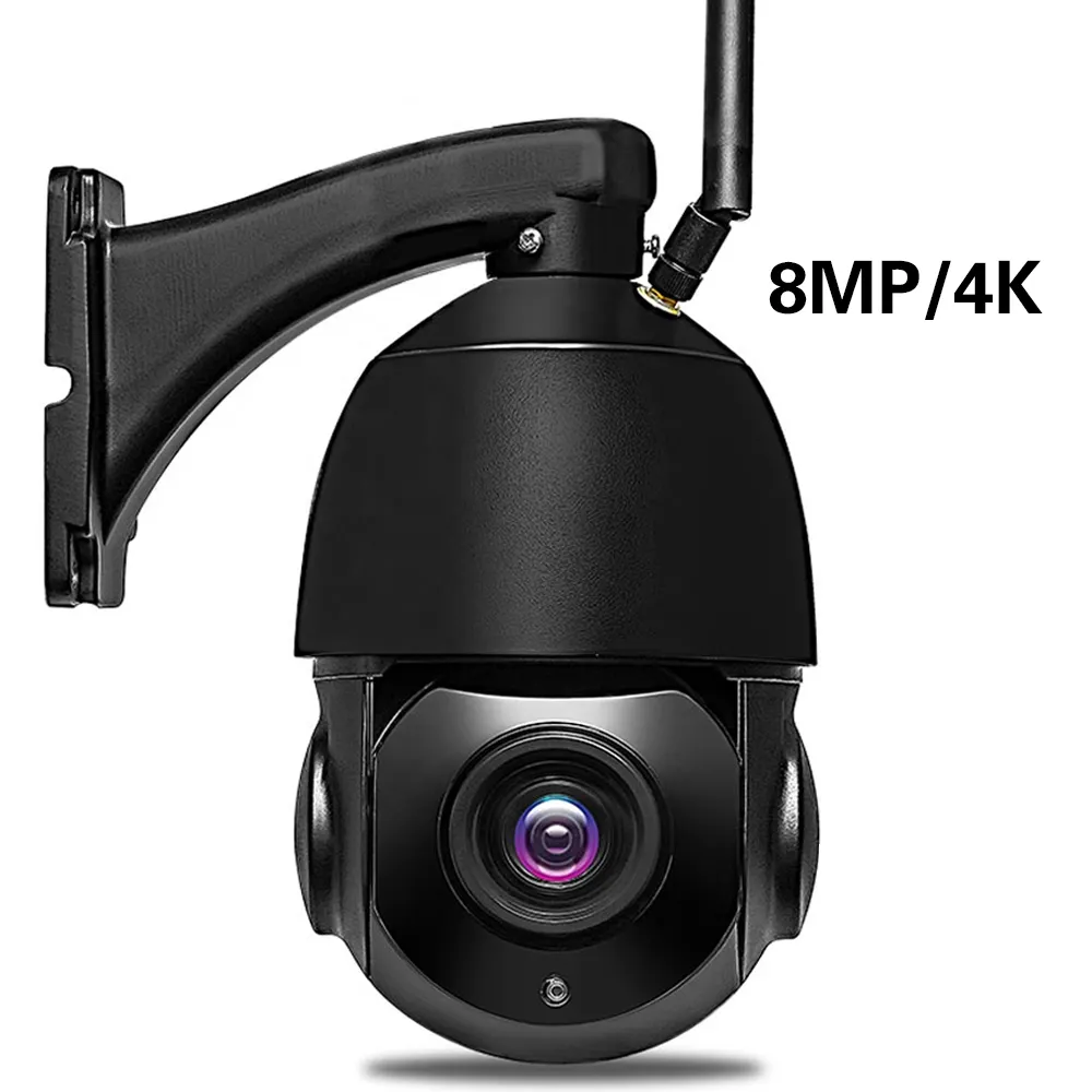 Wifi güvenlik Ptz kamera Cctv 30X Zoom Ip kamera 8Mp kablosuz 4K 30X açık Ptz kamera güvenlik sistemi