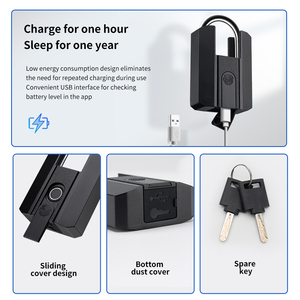 Toptan üreticinin ağır akıllı parmak izi asma kilit TTlock BLE APP anahtar su geçirmez IP67 büyük akıllı kilit - Product Image 5